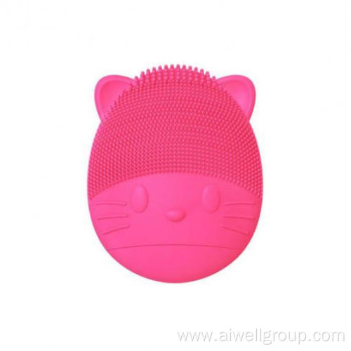 Water resistant sonic vibration silicone cleansing
